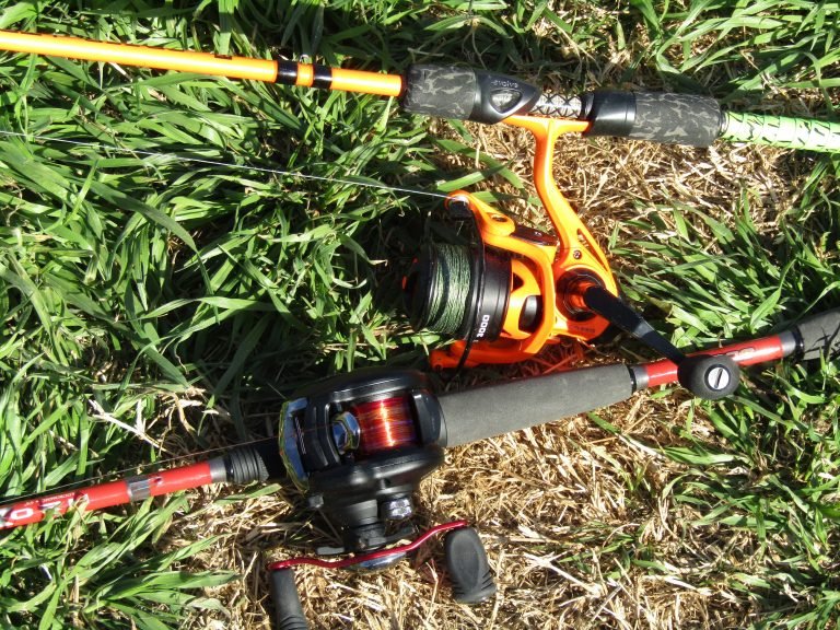 A casting rod vs a spinning rod, both at a reasonable beginner's price.