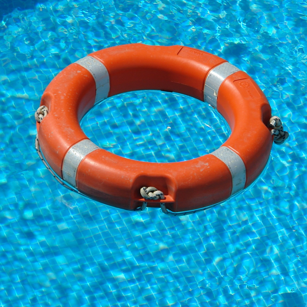 Type IV throwable USCG flotation device, sometimes called a flotation cushion