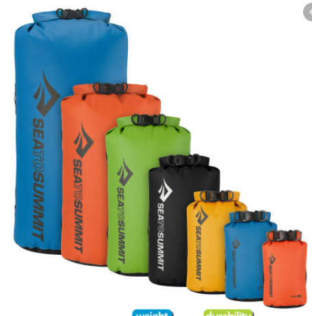 Drybags come in just about any size imaginable. with a wide range of colors to choose from.