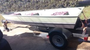 We started with a basic 1448 Jon Boat which was painted to reduce reflection and carpeted to reduce sound. Then the hunting modifications began.