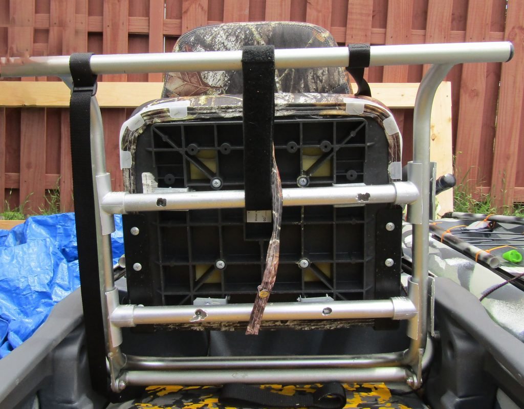 PVC framing allowed me to modify the seat frame of my Big Fish 120 to accept a boat seat