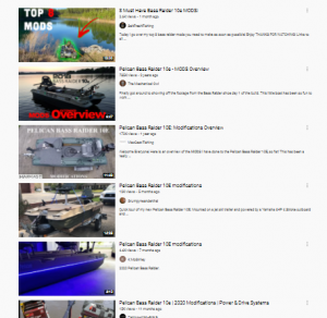 YouTube has various videos about modifications that have been done to the Bass Raider