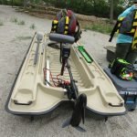 The foot space on a Bass Raider allows for easy movement no matter where you are sitting or standing