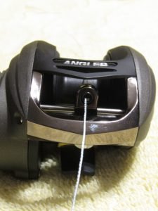 The line guide is imperative for spooling a baitcaster.