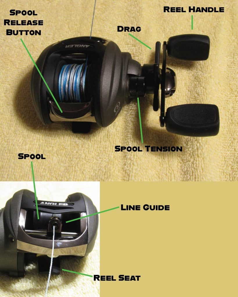 The baitcaster has several parts, intricately dependent on each other when using as well as when spooling.