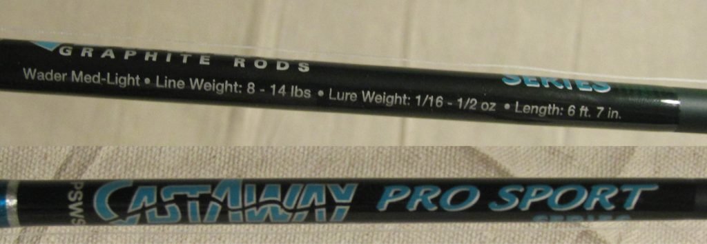 A Medium - Light Castaway rod will tell you the ideal fishing style for your rod.