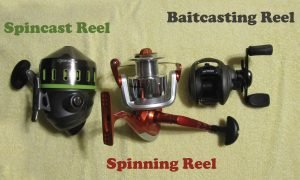The 3 main types of reels that you will need to know how to spool are Spincast, Spinning, and Baitcast reels.
