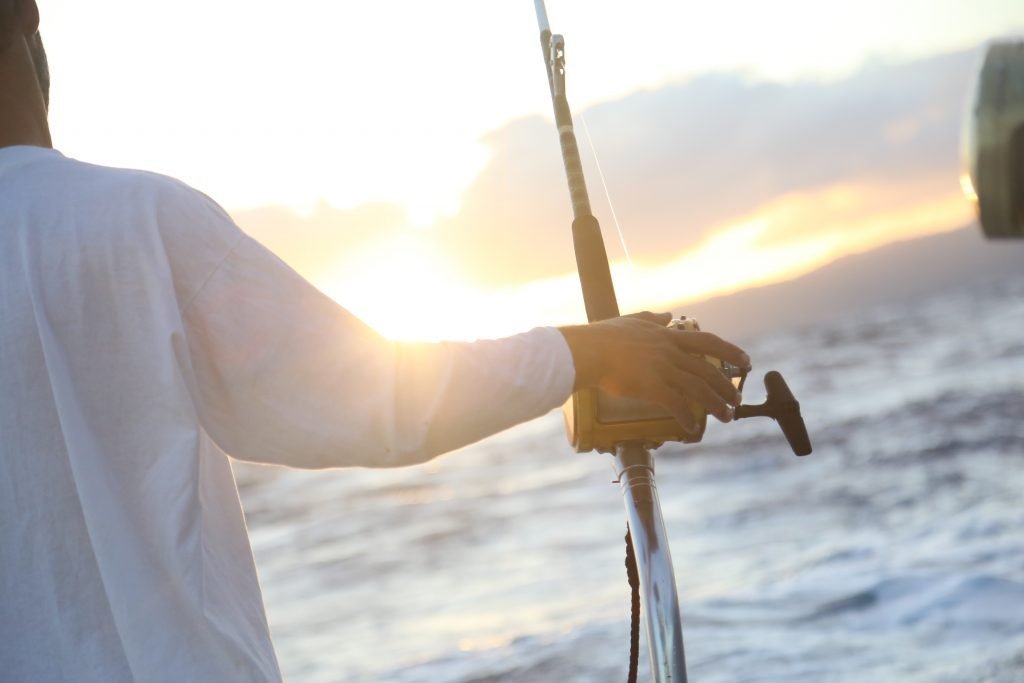 Ocean, saltwater, fishing requires more durable fishing gear and (usually) heftier fishing rods.