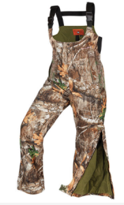 Fishing bibs are a common choice for warm clothes while out on the water.