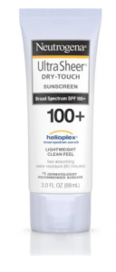 Sunscreen in a cream form can be put on where sun protective clothing is lacking