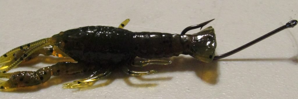 Tail hooking a crustacean will allow it to roam freely while attracting a bite.
