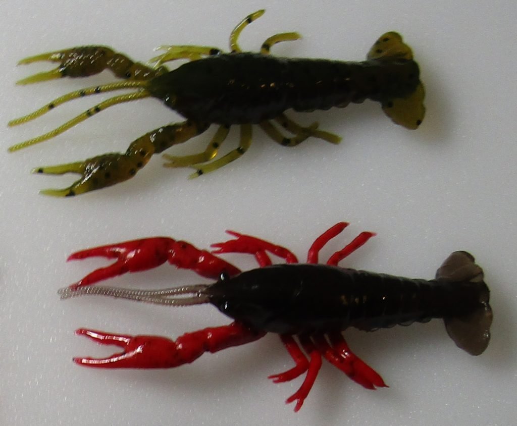 Craws, like tubes, are fairly sturdy. The plastic will still move in the water to give a life-like presentation, but the motion will be stiffer...like shelled creatures.