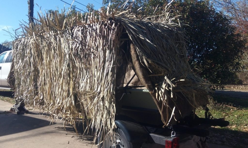 Alumacraft Jon Boat with Custom Duck Blind