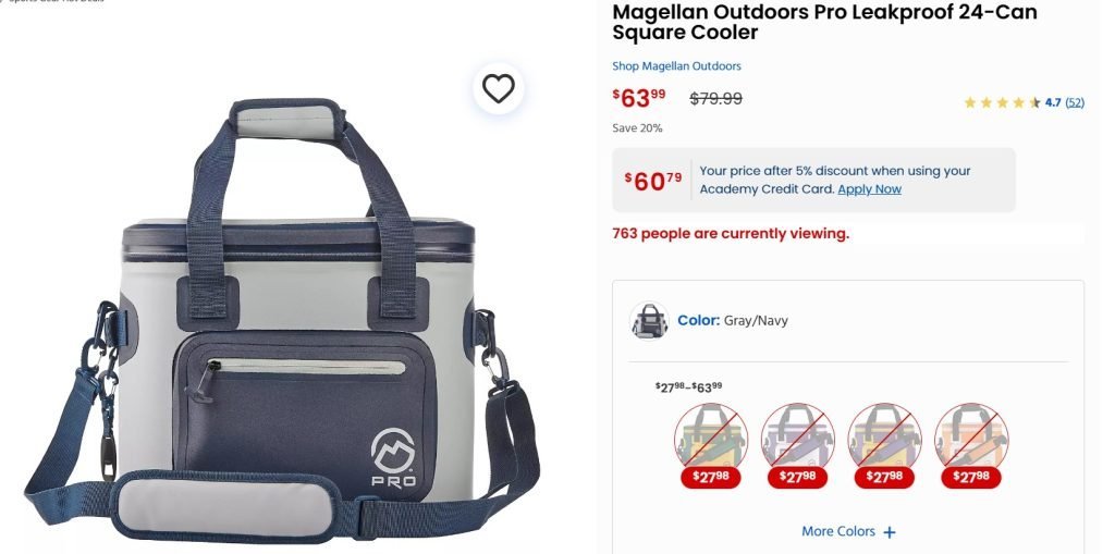 Soft sided coolers can be light weight, leak proof, and can come with the option to float if they go overboard.