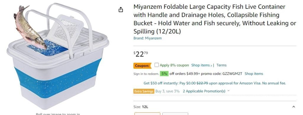 Some live wells are lightweight and collapsible to make kayaking easier.