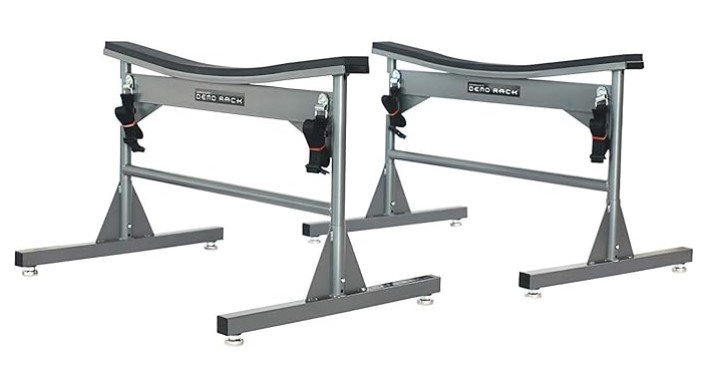 Adjustable height stands can allow for convenient storage or a working height while doing DIY projects.