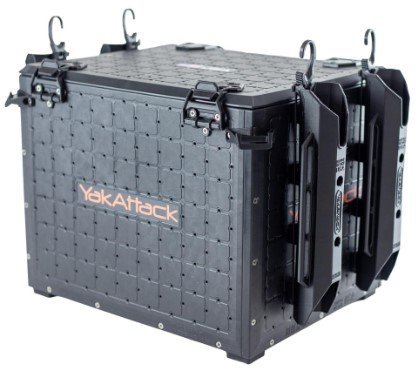 The YakAttack Blackpack is a light weight, all in one, modifiable system for all your kayak needs.