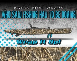 A vinyl wrap can be added by the DIY hunter to help camouflage your kayak from passing birds.