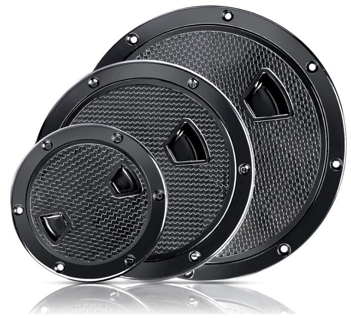 Flat hatches make a great access point without interfering with standing platforms.