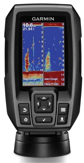 Garmin and other manufacturers are now designing compact fish finders intended to be used on kayaks.