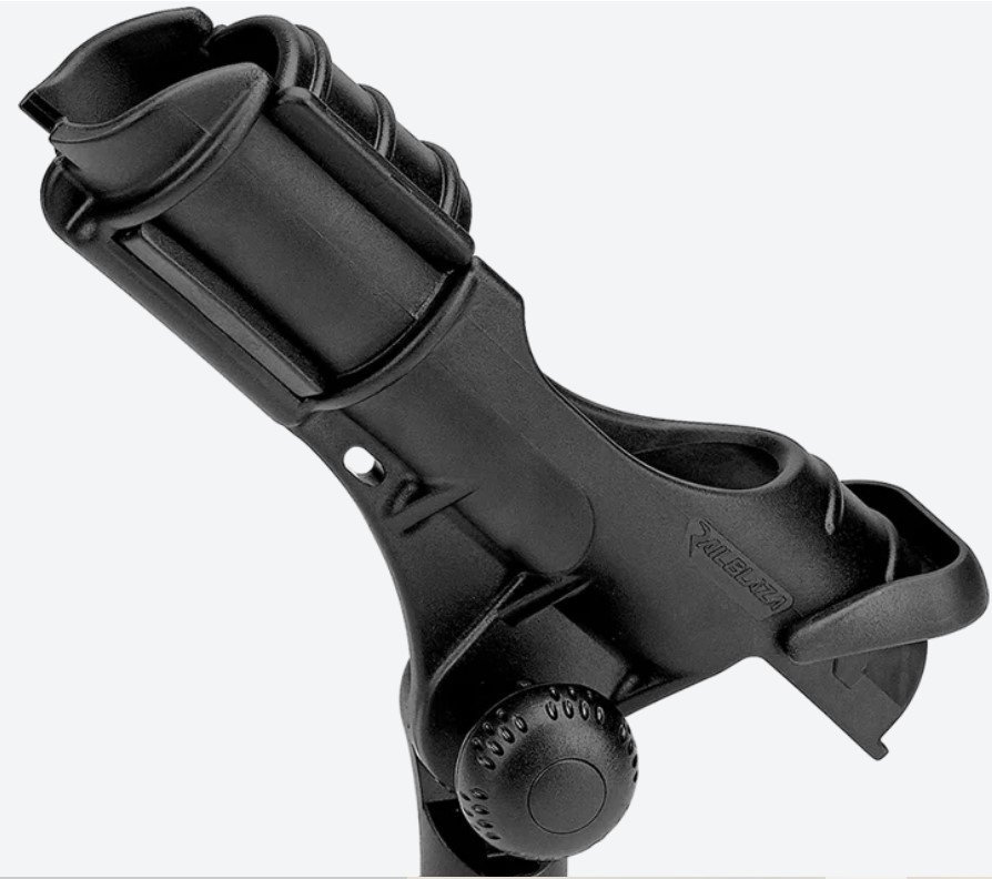 RailBlaza and other manufacturers are creating adjustable rod holders that fit securely on your kayaks track mounts.