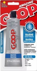 Goop is a good universal solution to the need for glue.