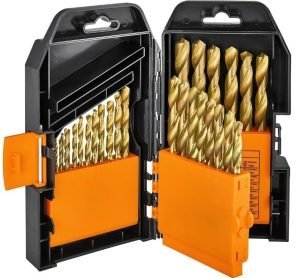 Drill bits are available in a variety of counts and for a variety of materials. The more versatile the bits you choose the more use you will get out of them.