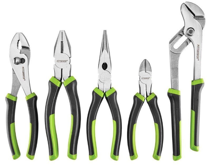 A variety of plier types will help as your kayak modification projects expand.