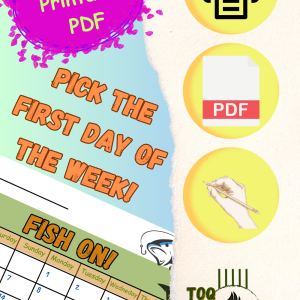 Set up your fishing calendar with the weekly schedule that fits your life best.