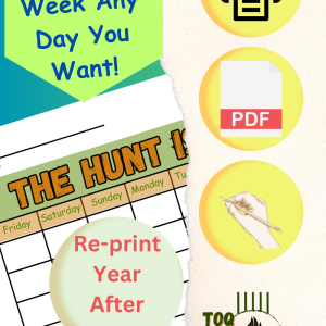 The Hunter's Calendar that allows every hunter to plan in the way that best suits his or her hunting meathods.