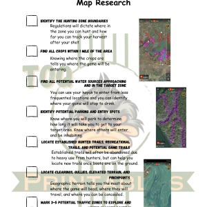 Printable PDF scouting checklist
